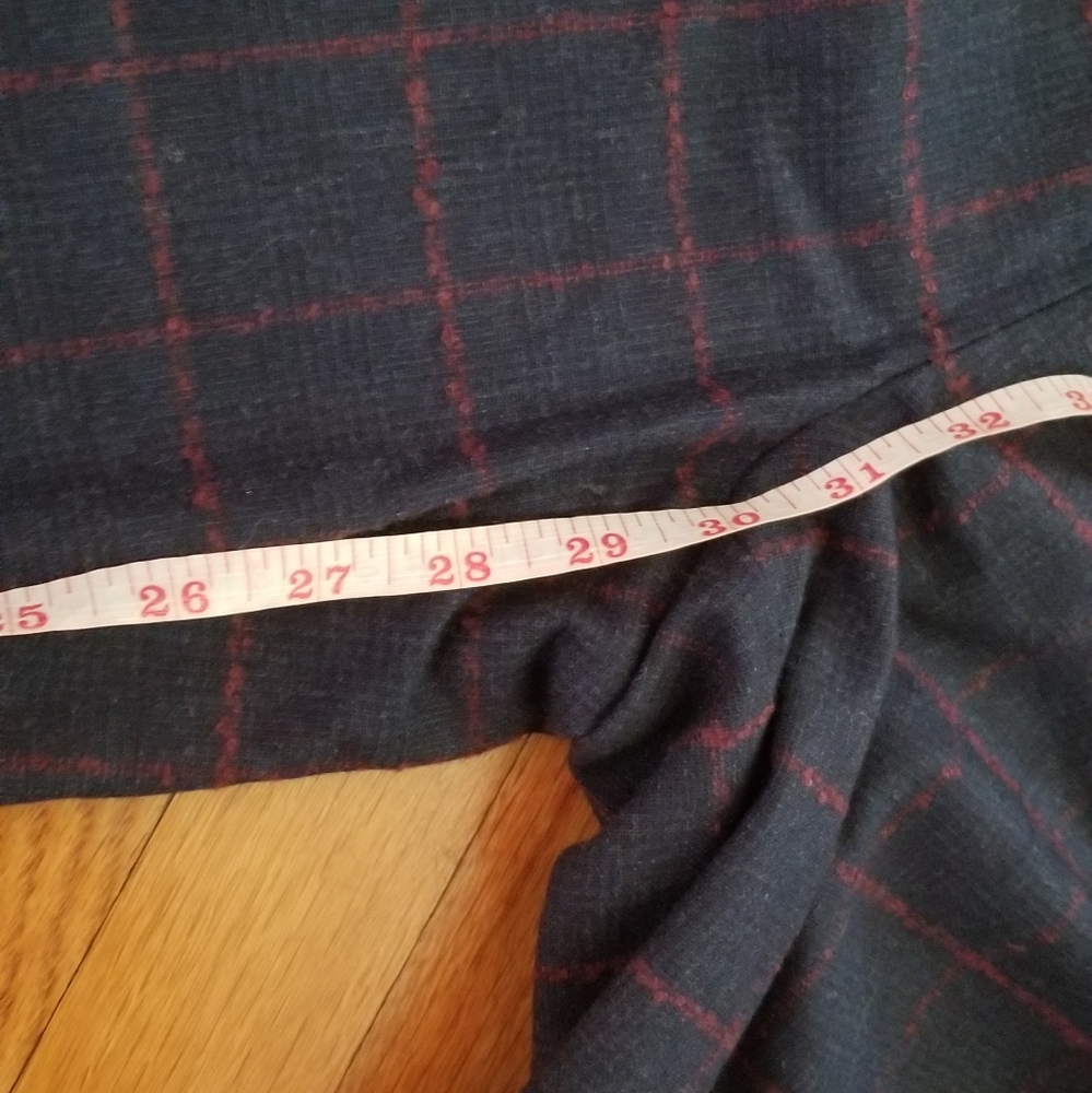 Talbots Windowpane Checked Lined Wool Pants 2 - image 8